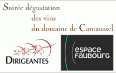 Soirée dégustation des vins du Domaine de Cantaussel le 18 octobre 2012 à l'Espace Faubourg